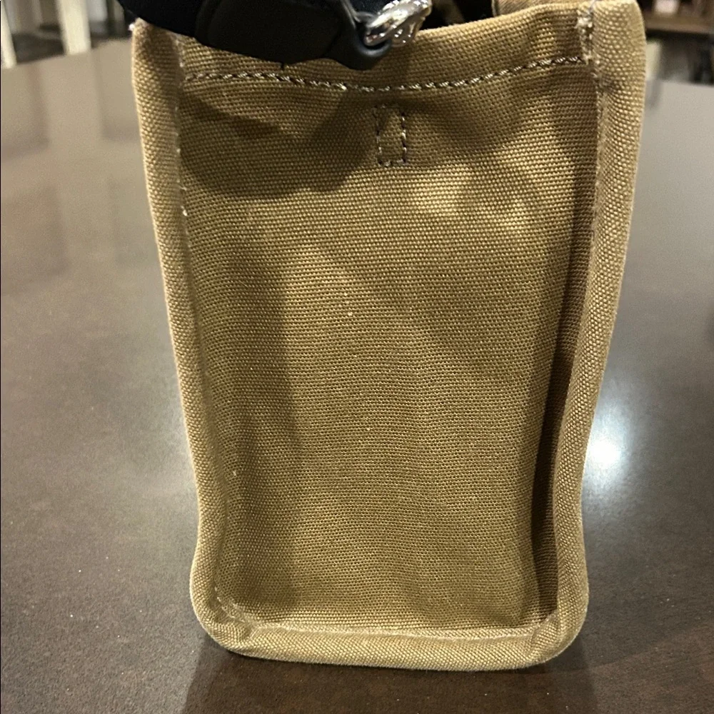 Marc Jacobs Canvas Tote in Tan with White Logo